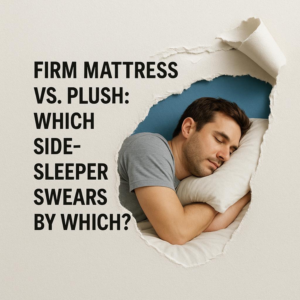 best mattress for side sleepers, firm vs plush mattress, mattress firmness for side sleepers, side sleeper mattress, plush mattress benefits, firm mattress benefits, best plush mattress, best firm mattress, side sleeper support, mattress for hip pain