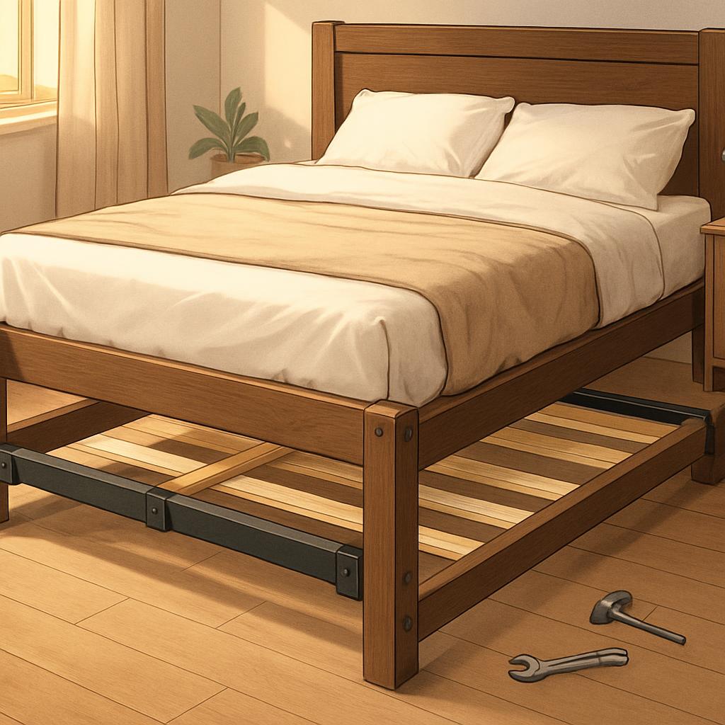sturdy bed frame, best bed frames, bed frame support, bed frame stability, fix wobbly bed, solid bed frame, bed frame materials, bed frame buying guide