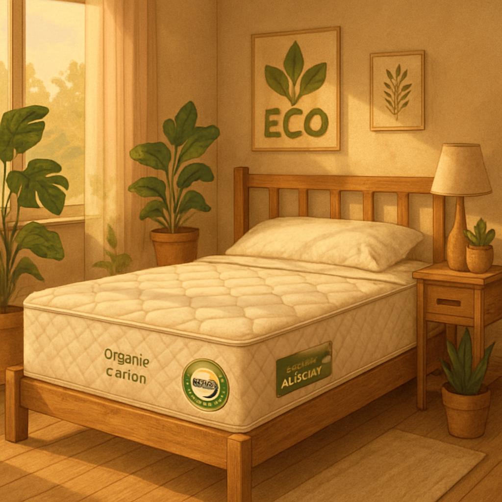 eco-friendly mattress, CertiPUR-US mattress, organic mattress, non-toxic mattress, certified foam mattress, sustainable mattress, natural latex mattress, chemical-free mattress, green mattress, eco-conscious bedding