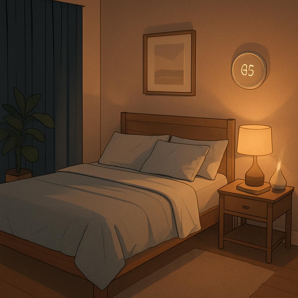 sleep hygiene, improve sleep quality, sleep environment, bedtime routine, bedroom lighting, bedroom temperature, declutter bedroom, noise reduction