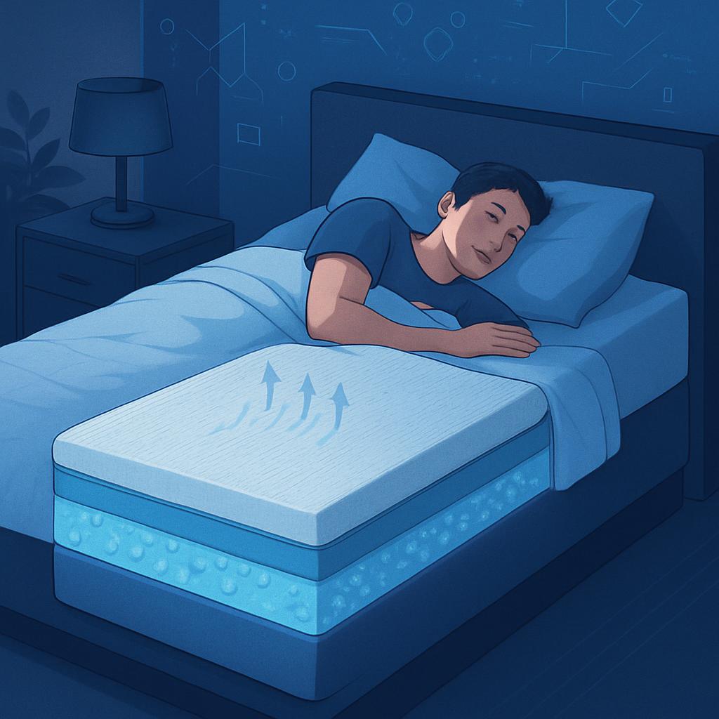 Shop for cooling mattresses that regulate temperature and reduce night sweats for a better night's sleep.