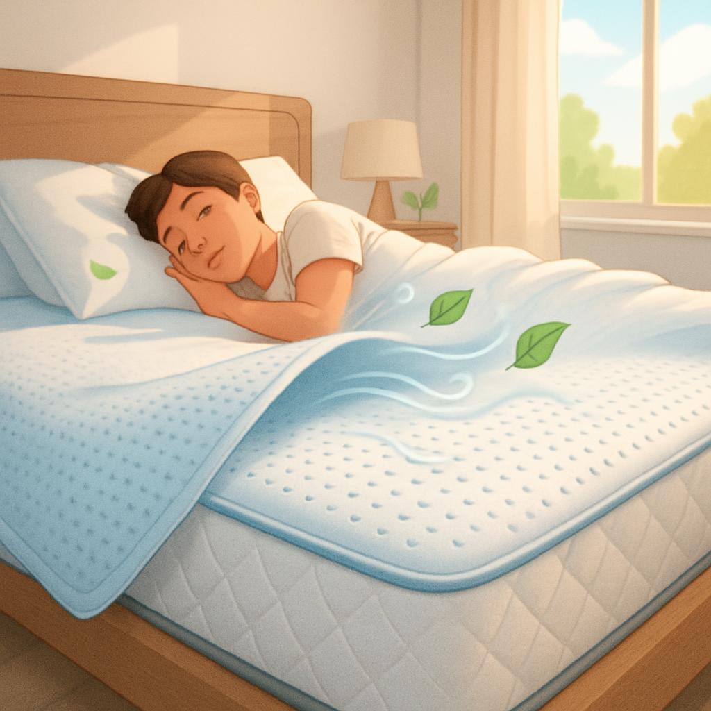 breathable mattress cover, best mattress covers, mattress cooling cover, ultra-breathable mattress protector, waterproof mattress protector, moisture-wicking mattress cover, hypoallergenic mattress protector, mattress protector benefits, mattress cover worth it, mattress cover reviews