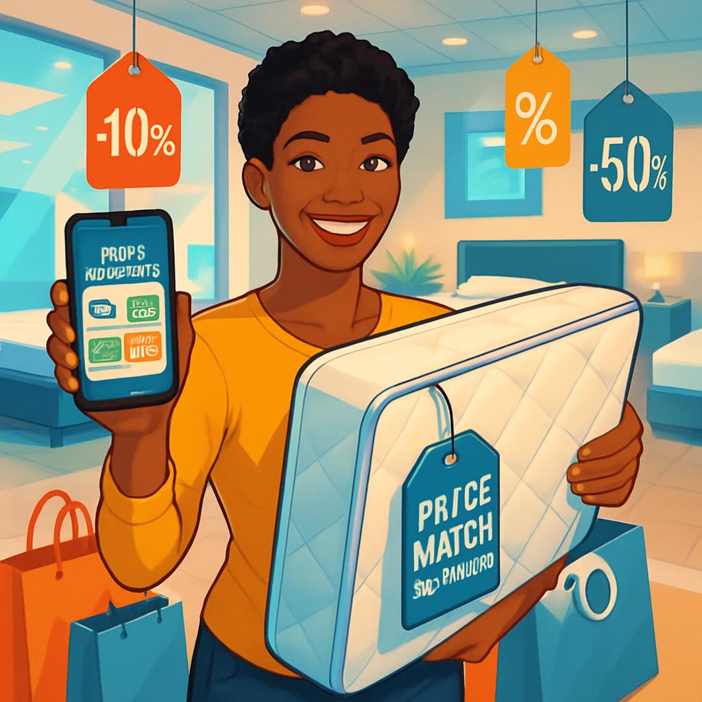 mattress price match, price match guarantee, best mattress deals, mattress shopping hack, mattress price comparison, smart mattress shopping, price matching mattresses, cheapest mattress options, price match tips