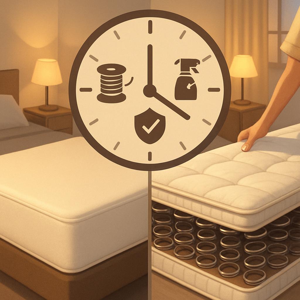 memory foam vs innerspring, mattress durability, mattress lifespan, memory foam durability, innerspring durability, long-lasting mattresses, mattress longevity, best durable mattresses, durability comparison, durable mattress types