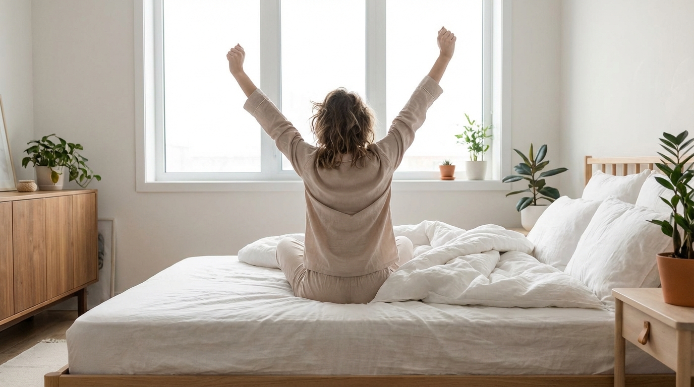 Waking up refreshed on a clean mattress