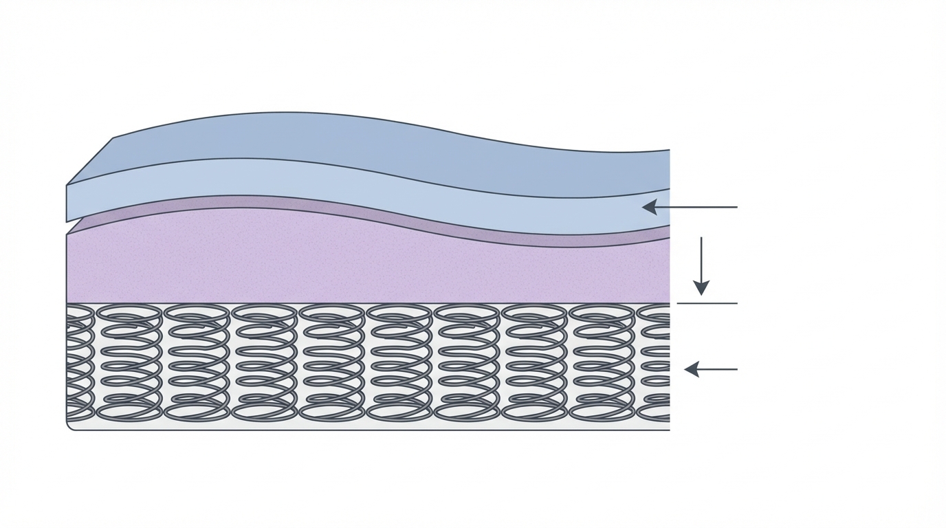 Infographic showing where to dump mattress for free construction and layers