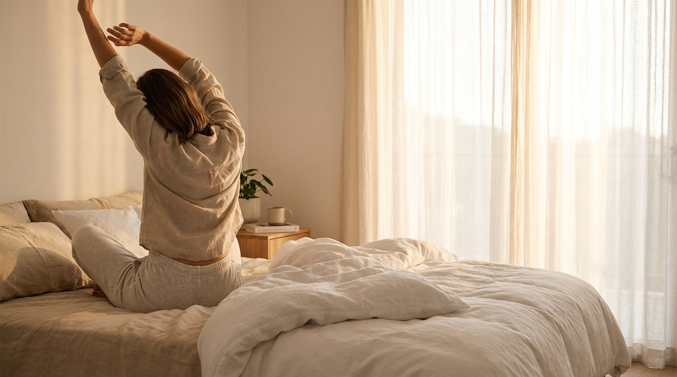 Waking up refreshed on a clean pee from mattress