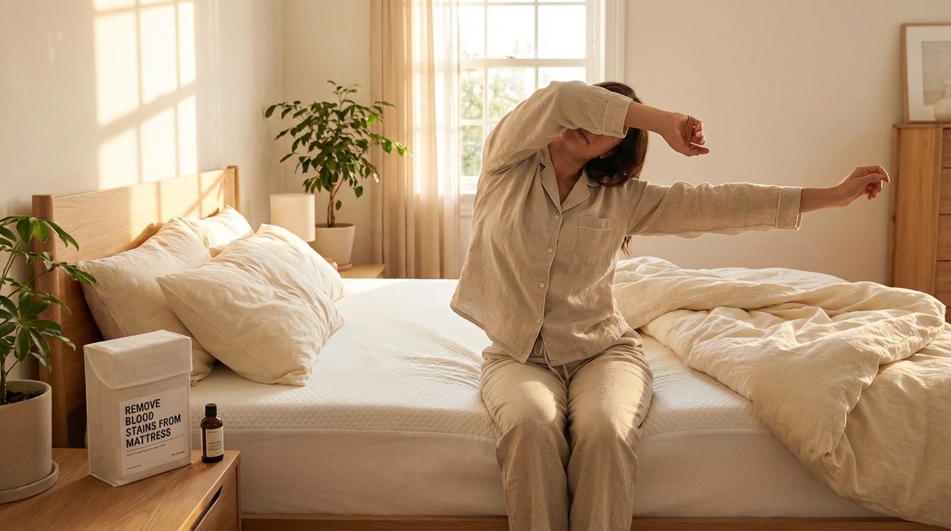 Waking up refreshed on a remove blood stains from mattress