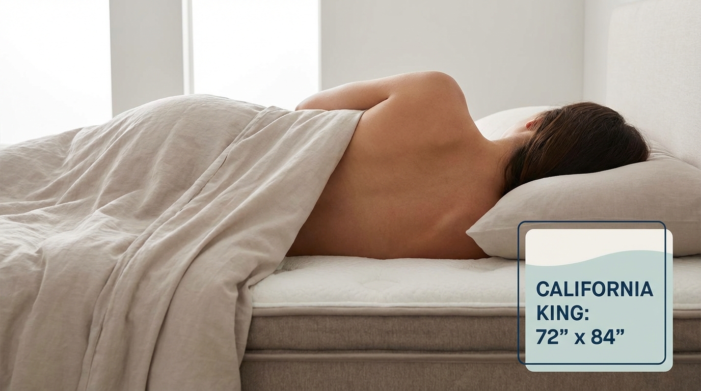 Proper sleep support on a how big is a california king mattress