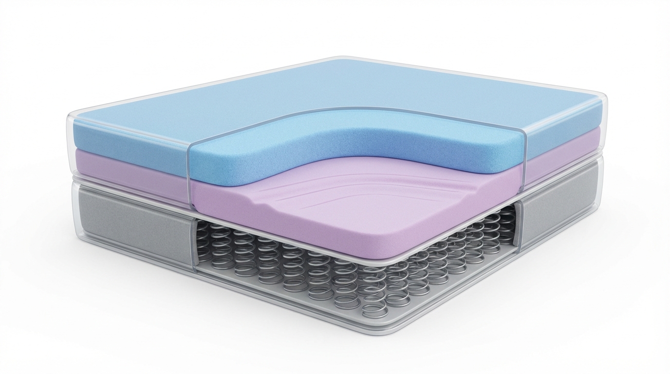 Infographic showing is nectar a good mattress construction and layers