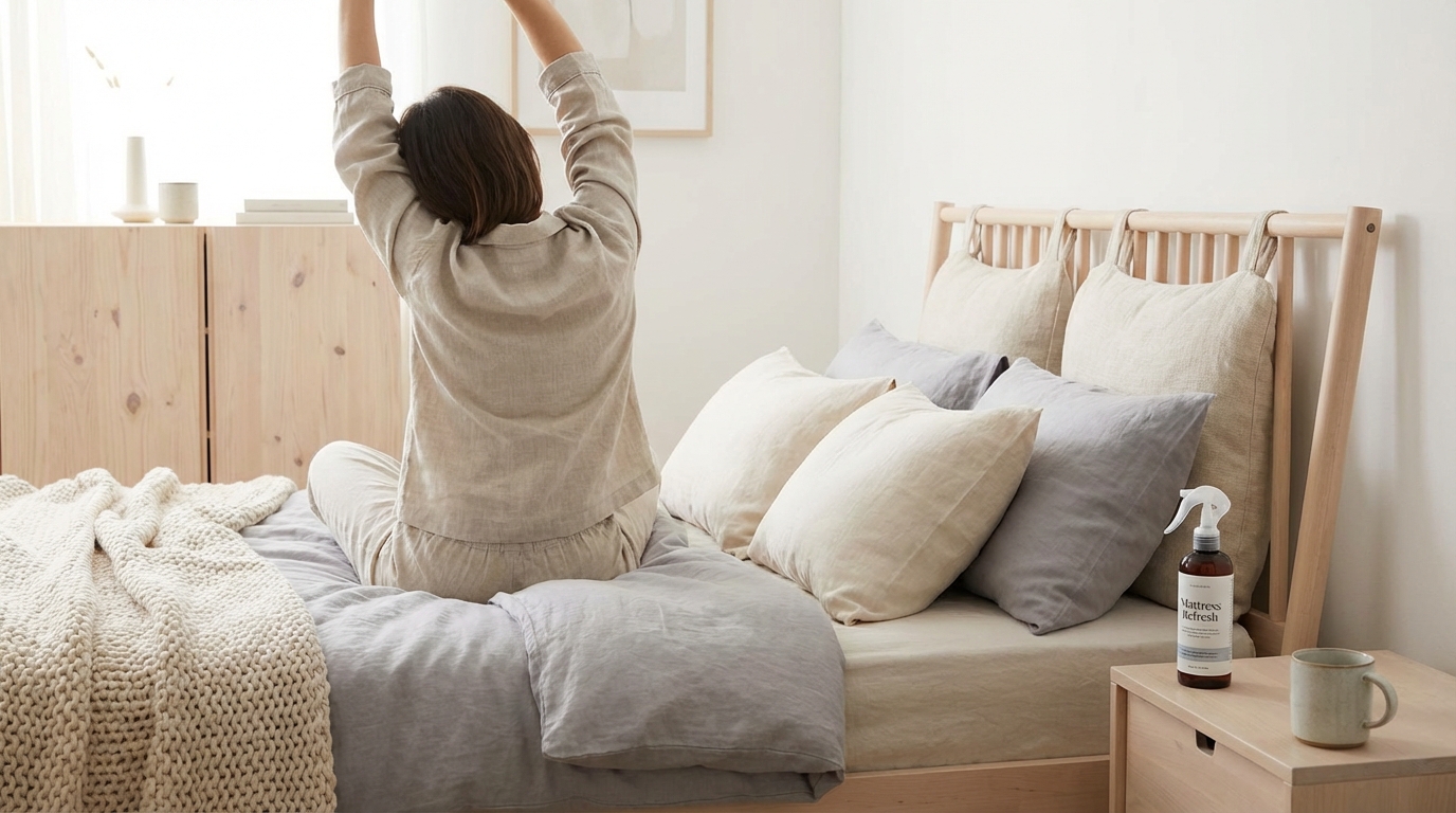 Waking up refreshed on a get pee out of mattress