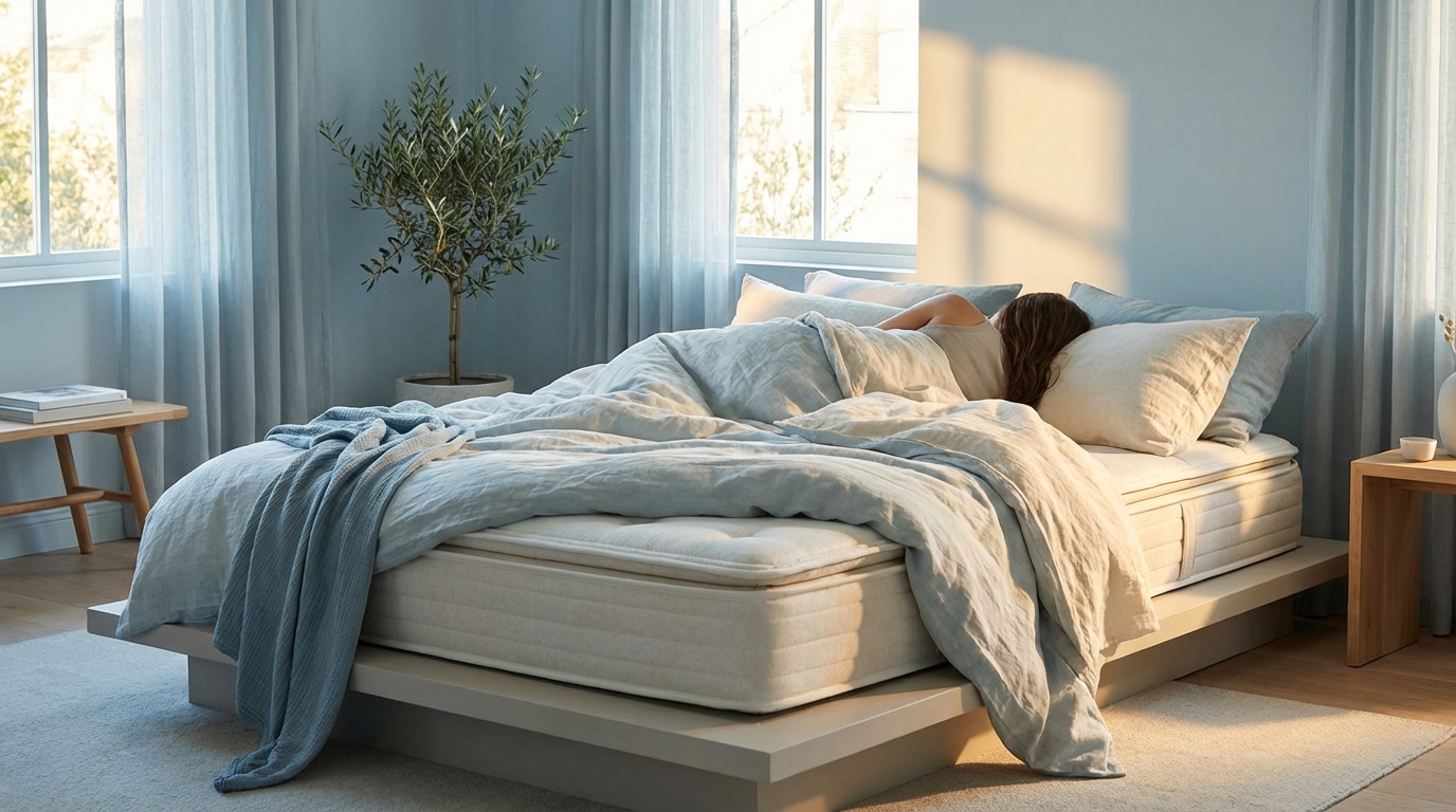 Cool, comfortable sleep on a what is the size of a twin mattress