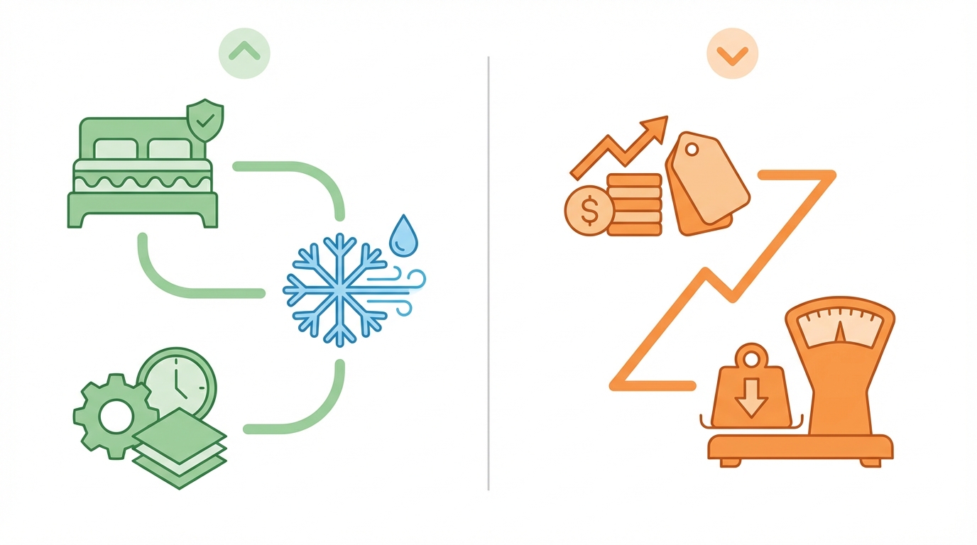 Pros and cons comparison for deep clean a mattress
