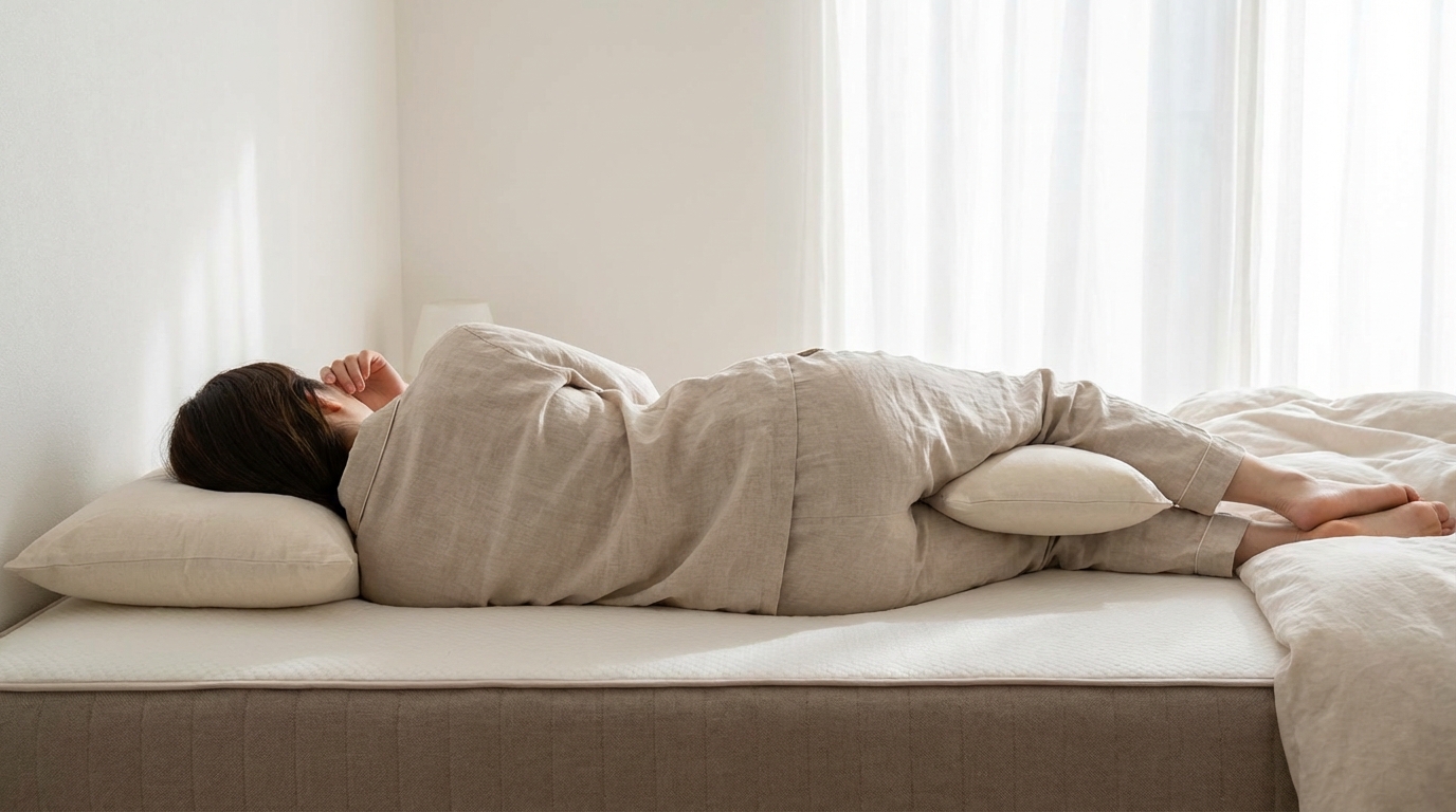 Proper sleep support on a dispose of a mattress