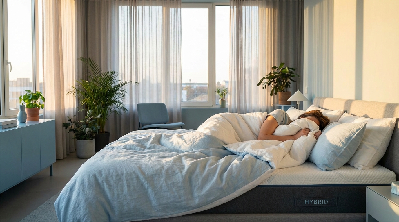 Cool, comfortable sleep on a what is hybrid mattress