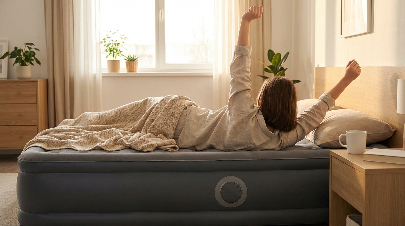 Waking up refreshed on a fix a hole in an air mattress