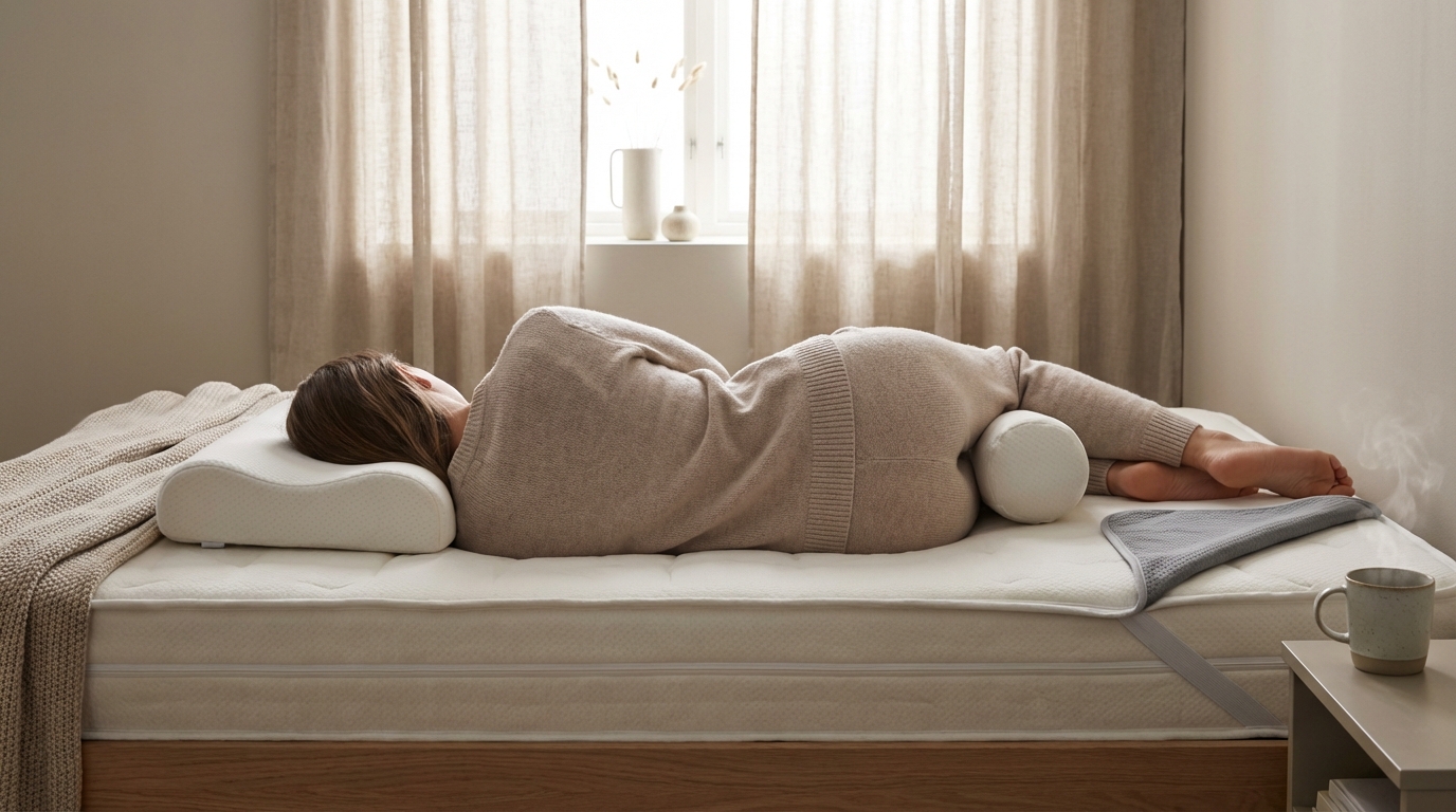 Proper sleep support on a keep mattress from sliding