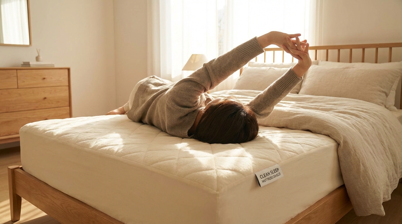 Waking up refreshed on a get blood out of a mattress