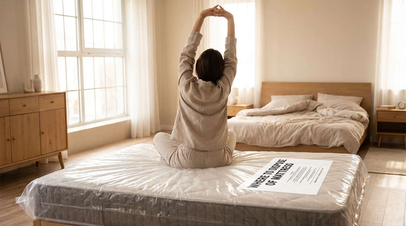 Waking up refreshed on a where to dispose of mattress