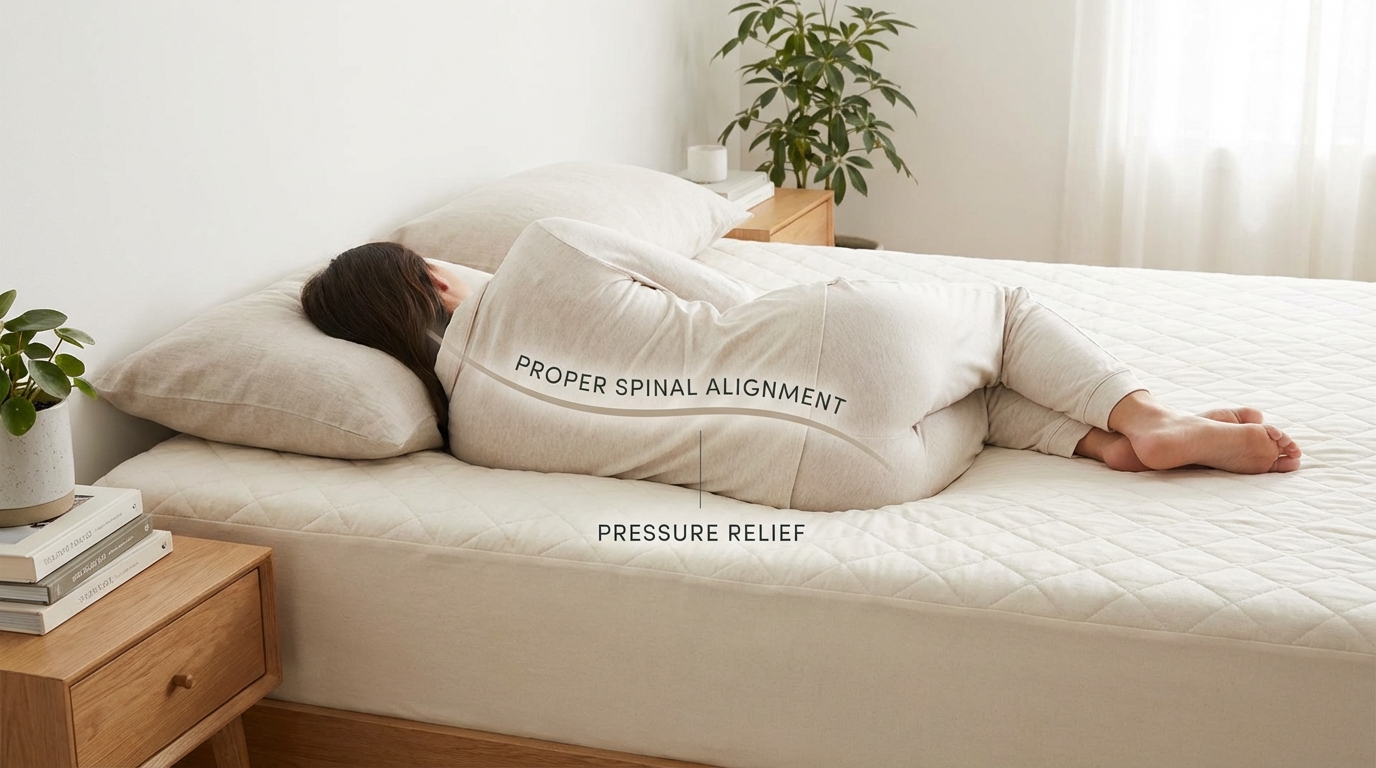 Proper sleep support on a what type of mattress is best for back pain