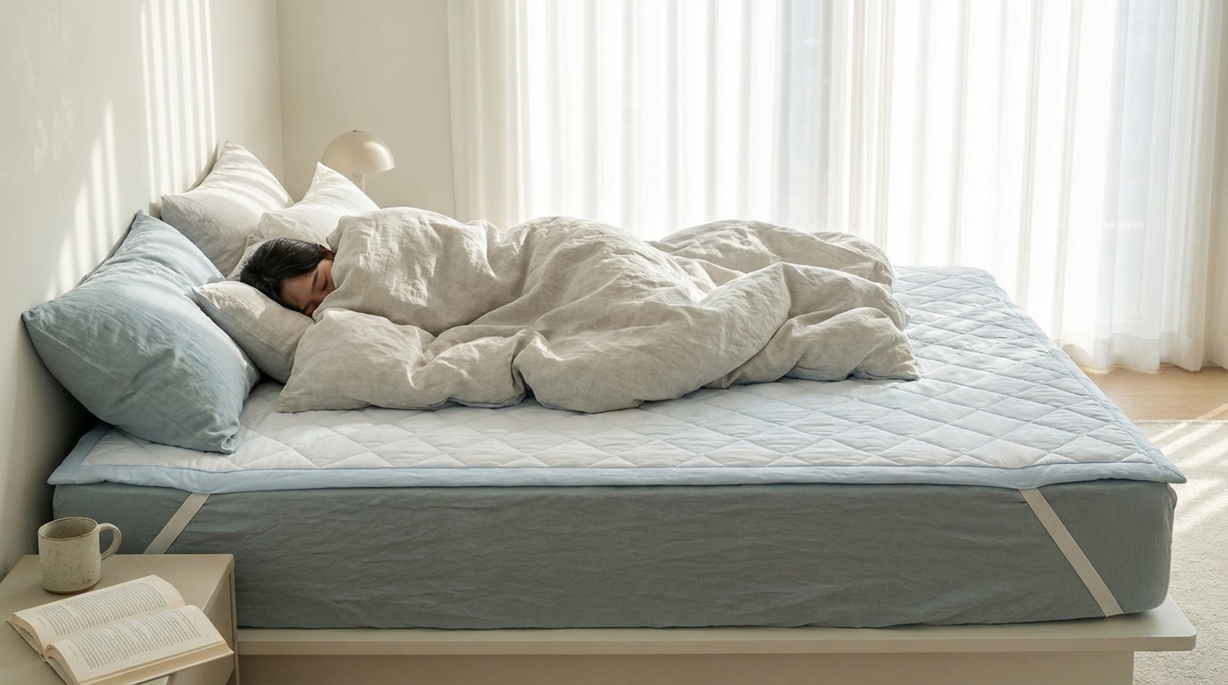 Cool, comfortable sleep on a wash mattress protector