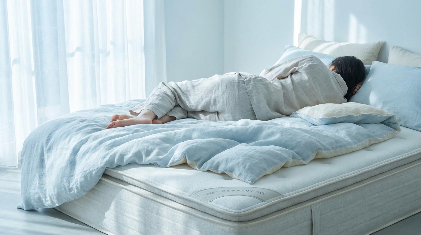 Cool, comfortable sleep on a when to replace mattress