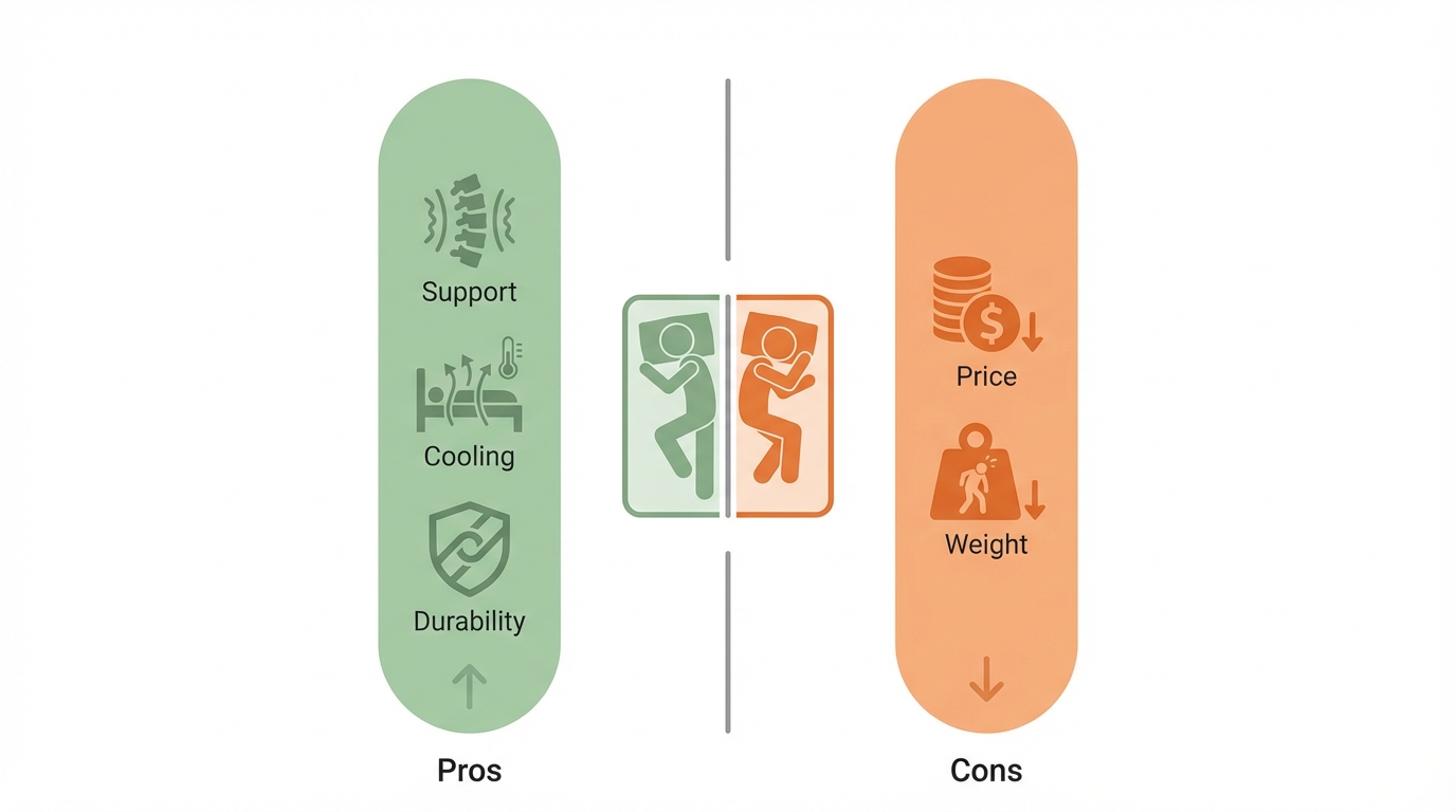 Pros and cons comparison for how big is a twin mattress