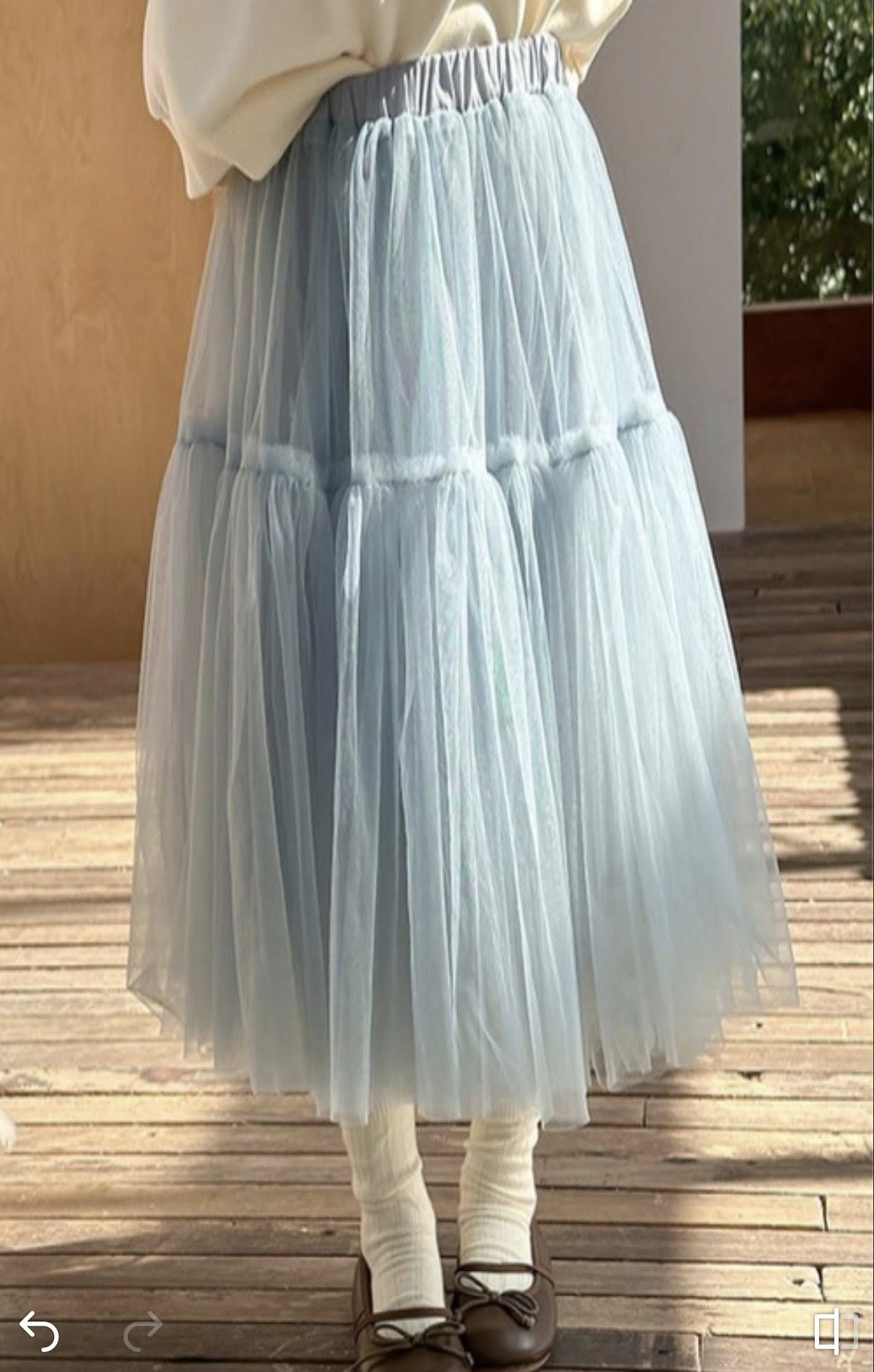 Váy xanh ngọc babydoll bồng bềnh xinh