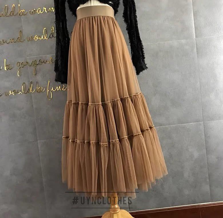 Váy nâu babydoll xinh
