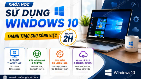 Khóa Học Sử Dụng Windows 10 Thành Thạo Cho Công Việc Trong 2h
