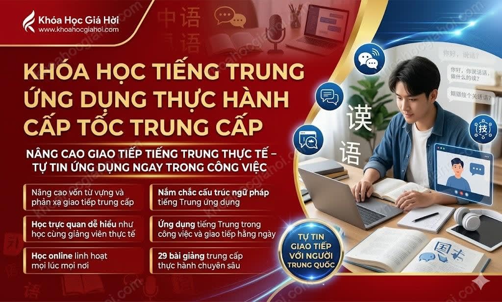 Khóa Học Tiếng Trung Ứng Dụng Thực Hành Cấp Tốc (trung Cấp)