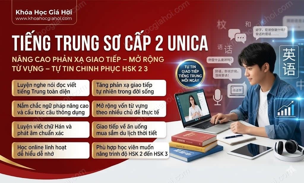 Tiếng Trung Sơ Cấp 2 Unica