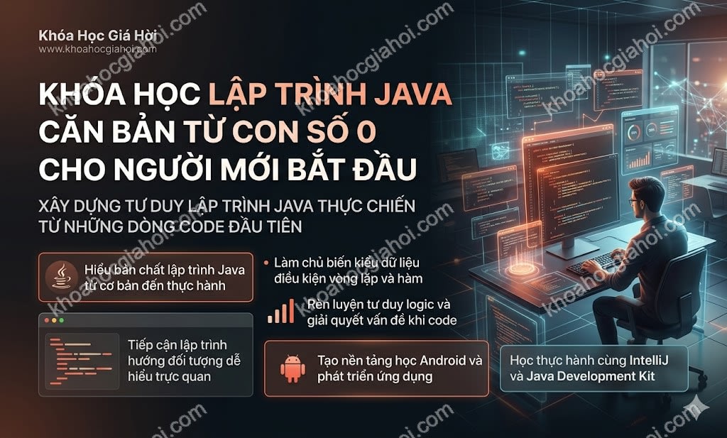 Khóa Học Lập Trình Java Căn Bản Từ Con Số 0 Cho Người Mới Bắt Đầu