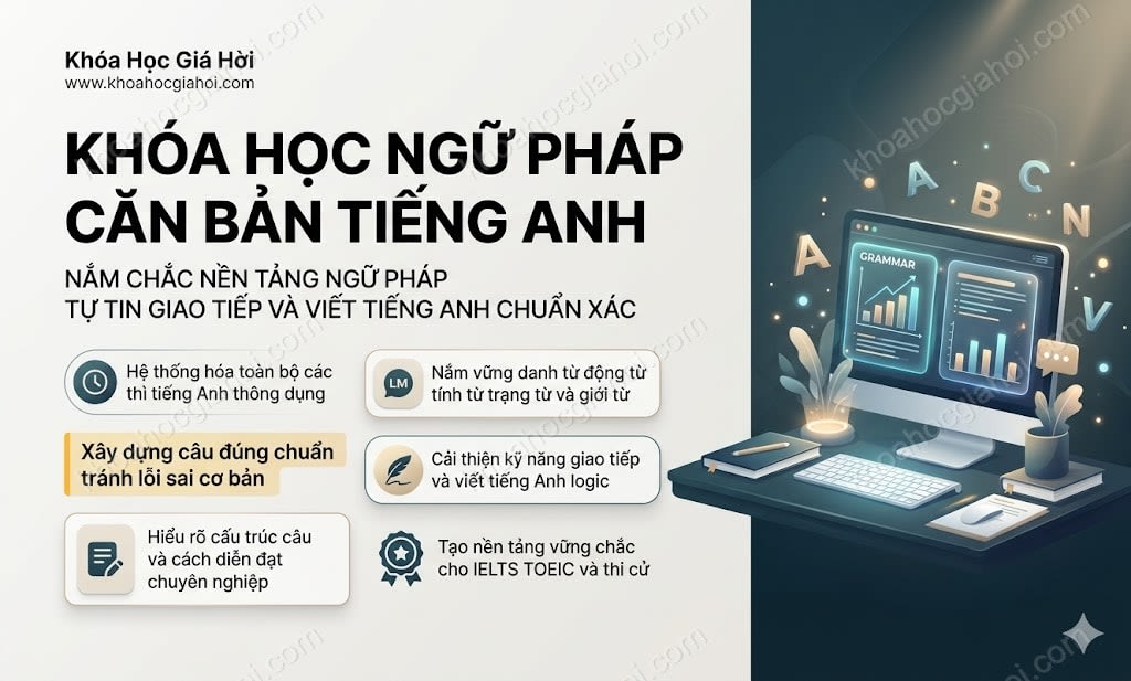 Khóa Học Ngữ Pháp Căn Bản Tiếng Anh