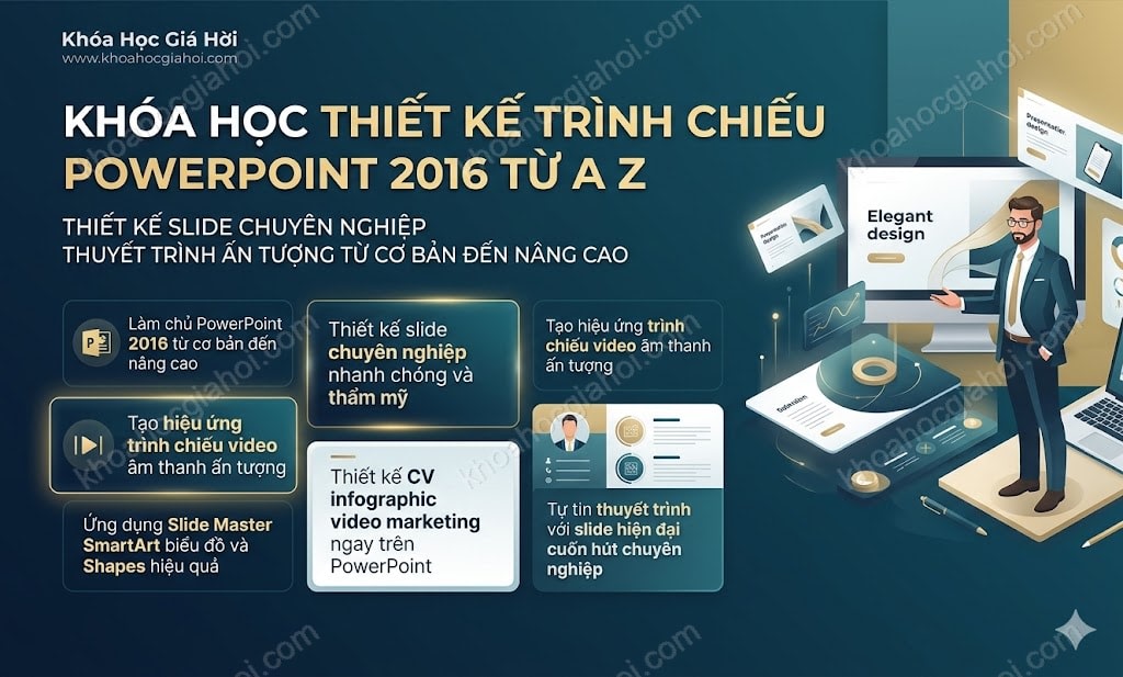 Khóa Học Thiết Kế Trình Chiếu Powerpoint 2016 Từ A - Z