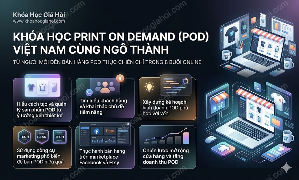 Khóa Học Print On Demand (POD) Việt Nam Cùng Ngô Thành