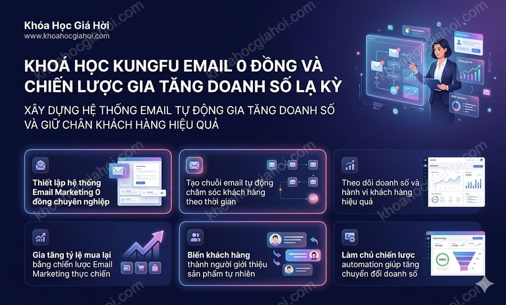 Khoá Học Kungfu Email 0 Đồng Và Chiến Lược Gia Tăng Doanh Số Lạ Kỳ