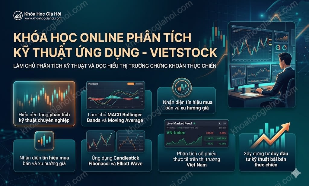 Khóa Học Online Phân Tích Kỹ Thuật Ứng Dụng - Vietstock