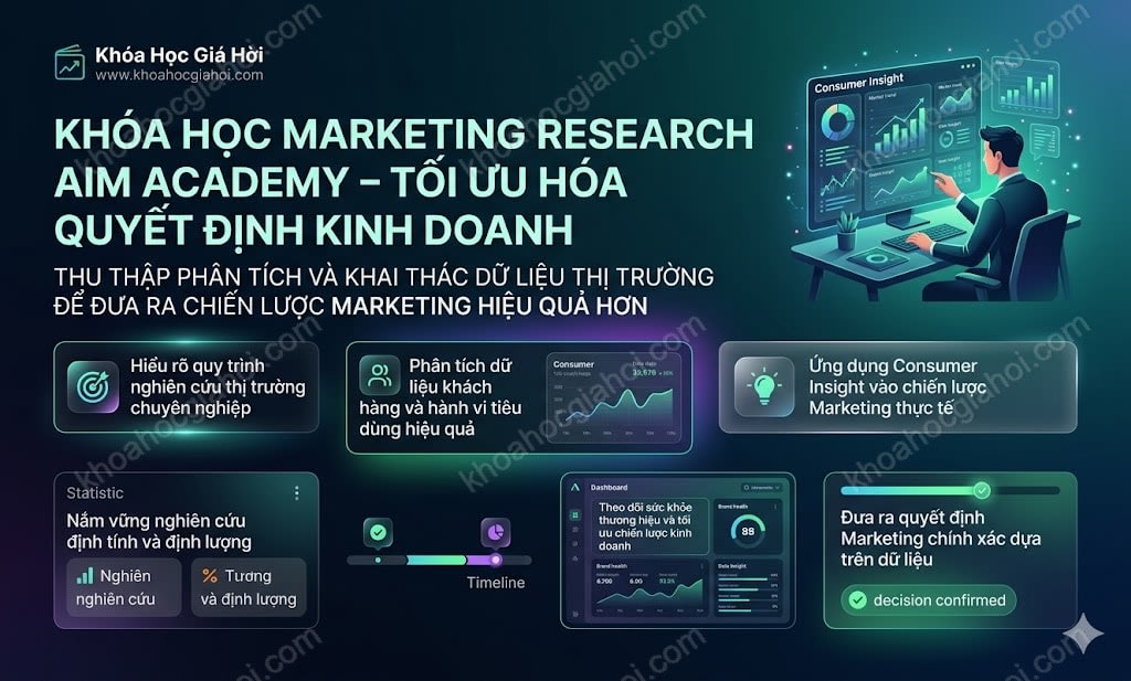 Khóa Học Marketing Research Aim Academy – Tối Ưu Hóa Quyết Định Kinh Doanh