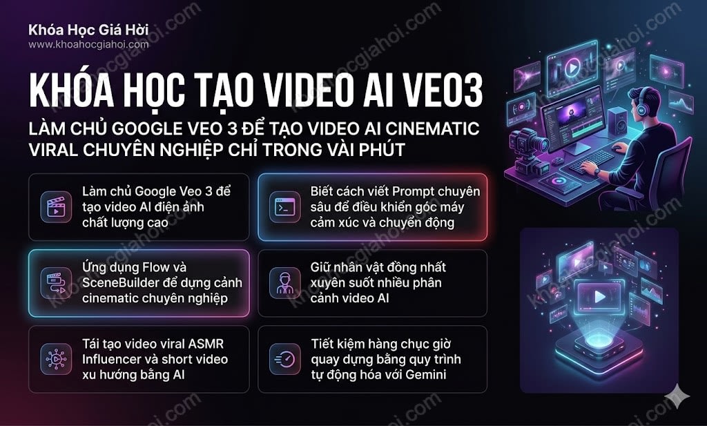 Khóa Học Tạo Video AI VEO3 Khóa Học Tạo Video AI VEO3