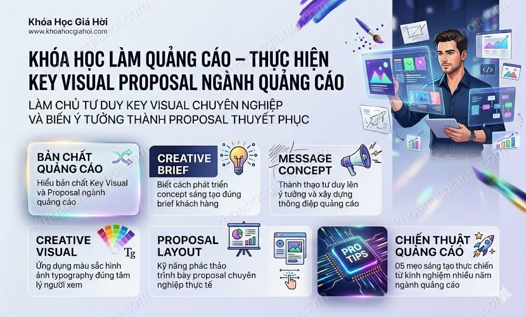 Khóa Học Làm Quảng Cáo – Thực Hiện Key Visual Proposal Ngành Quảng Cáo