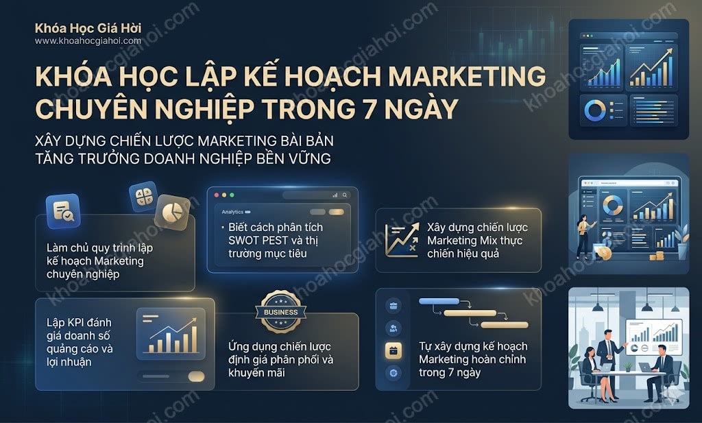 Khóa Học Lập Kế Hoạch Marketing Chuyên Nghiệp Trong 7 Ngày