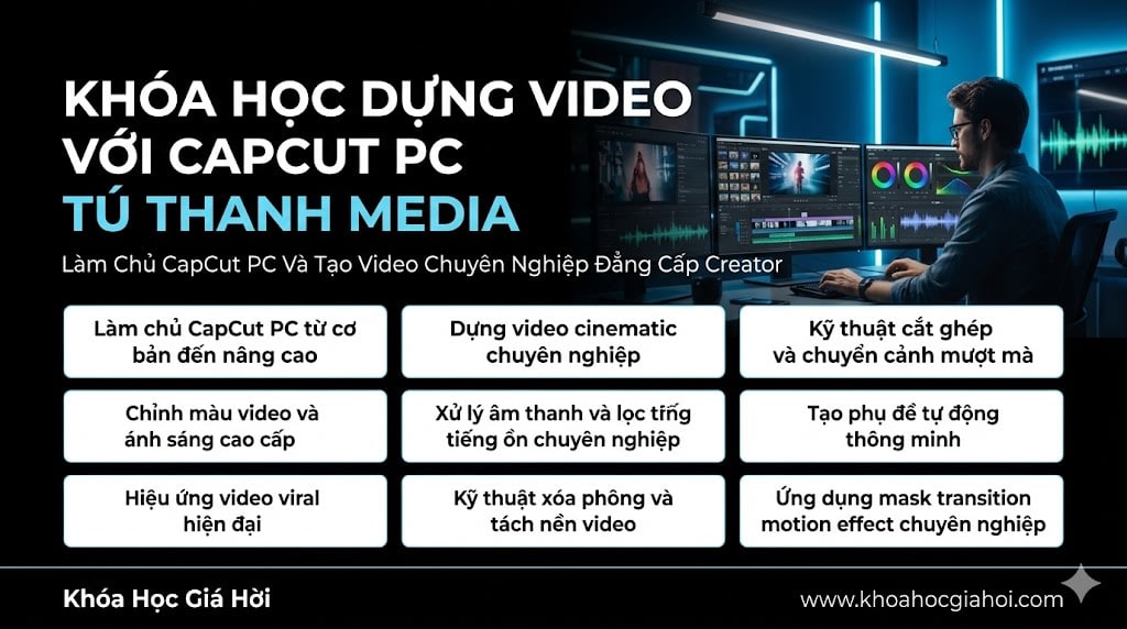 Khóa Học Dựng Video Với Capcut Pc Tú Thanh Media