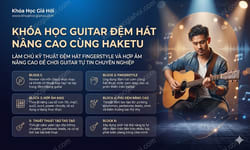 Khóa Học Guitar Đệm Hát Nâng Cao Cùng Haketu