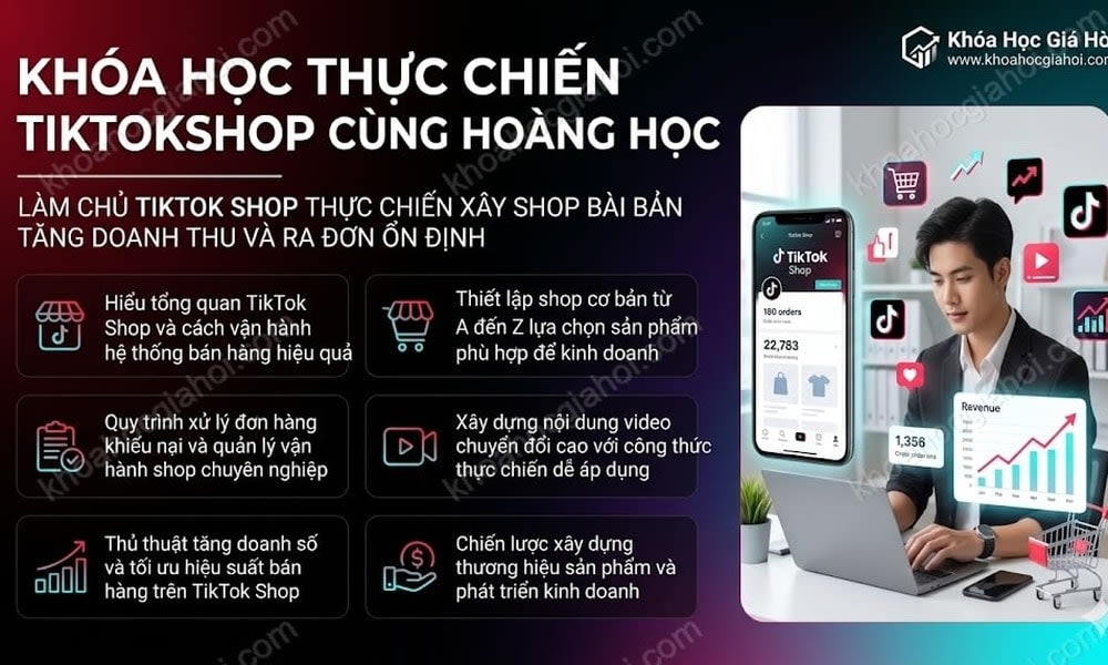 Khóa Học Thực Chiến Tiktokshop Cùng Hoàng Học