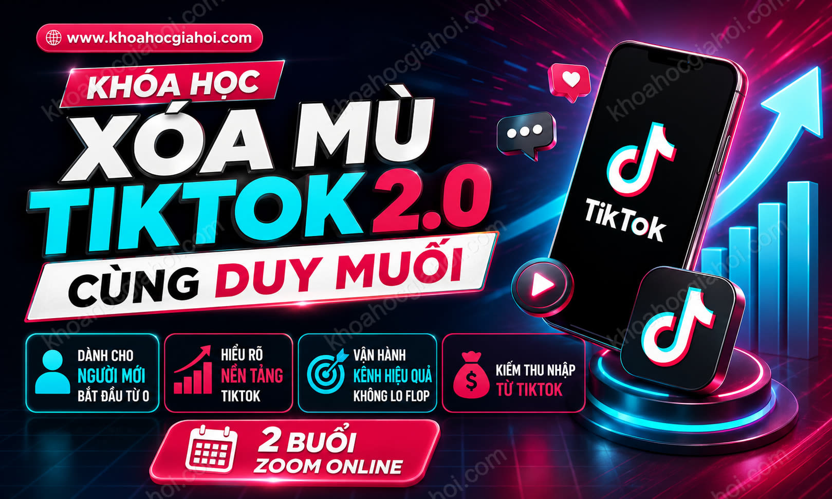 Khóa Học Xóa Mù Tiktok 2.0 Cùng Duy Muối