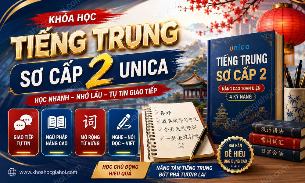 Tiếng Trung Sơ Cấp 2 Unica