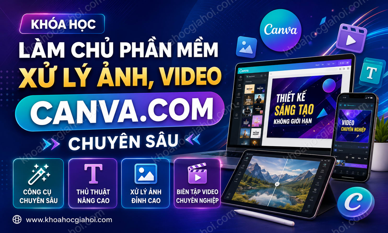 Khóa Học Làm Chủ Công Cụ Thiết Kế Canva 2023 Từ Cơ Bản Đến Nâng Cao