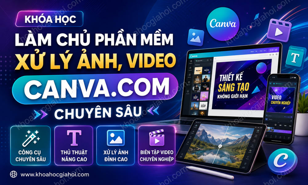 Khóa Học Làm Chủ Công Cụ Thiết Kế Canva 2023 Từ Cơ Bản Đến Nâng Cao