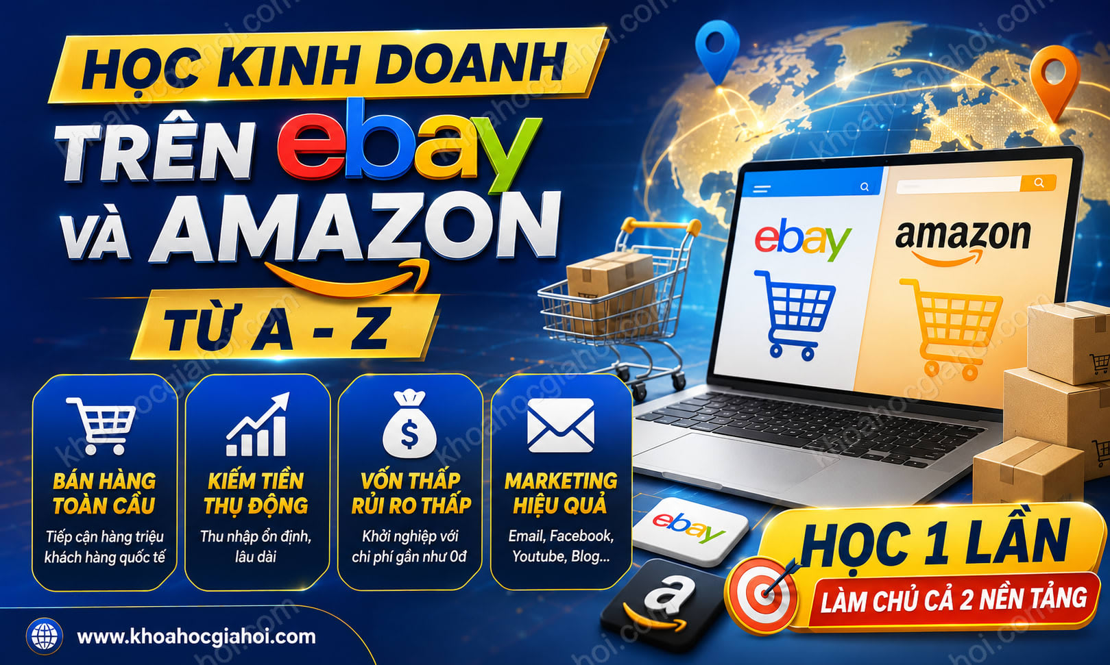Học Kinh Doanh Trên Ebay Và Amazon Từ A - Z
